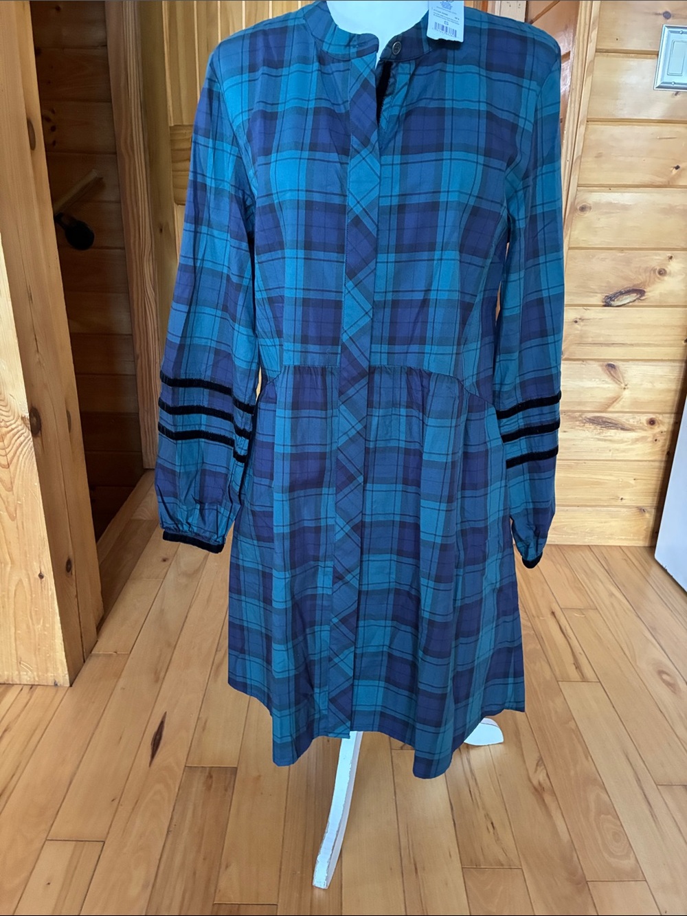 NWT southern tide Georgian bay green kambry snow day plaid dress